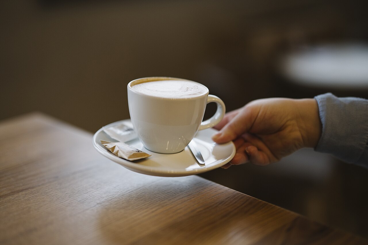 湯気の立つコーヒー